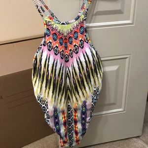 Padded one piece swimsuit